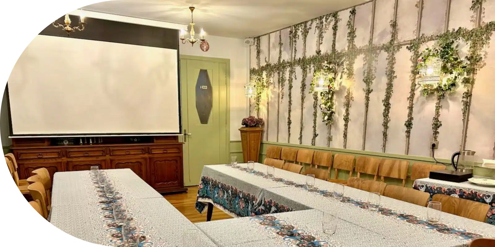 Salle privative pour l'accueil des groupes Emile Jung de l'Hostellerie Alsacienne